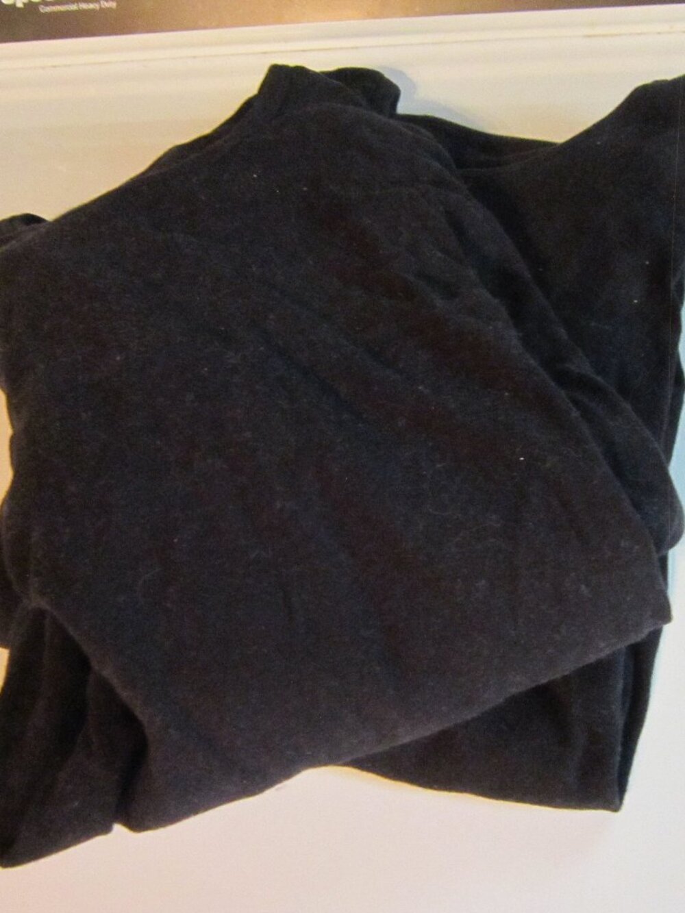 Cottonique Long-Sleeve T-Shirt, Black, LOT of 2! Size XL Unisex Organic Cotton